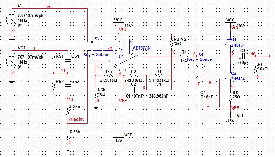 Phono RIAA Preamp Low Noise Transistors Work With Single 12-24Vdc