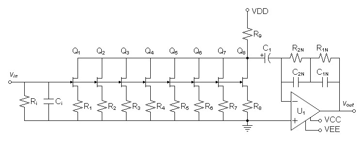 schematic of hybrid cascode preamp