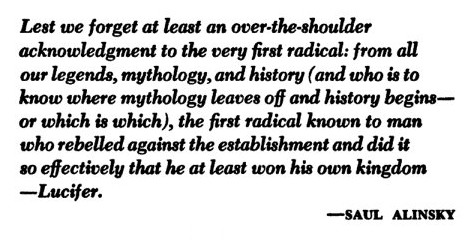 alinsky lucifer quote